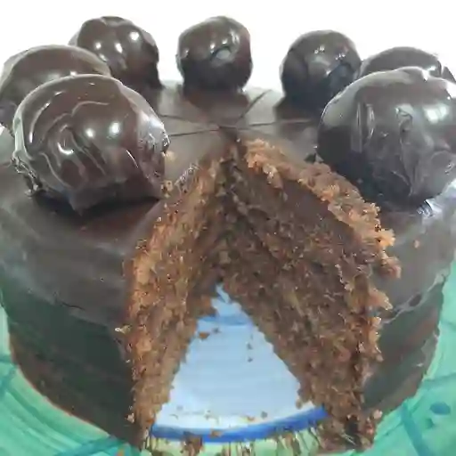 Porción de Torta Chocolate, Manjar y Nutella