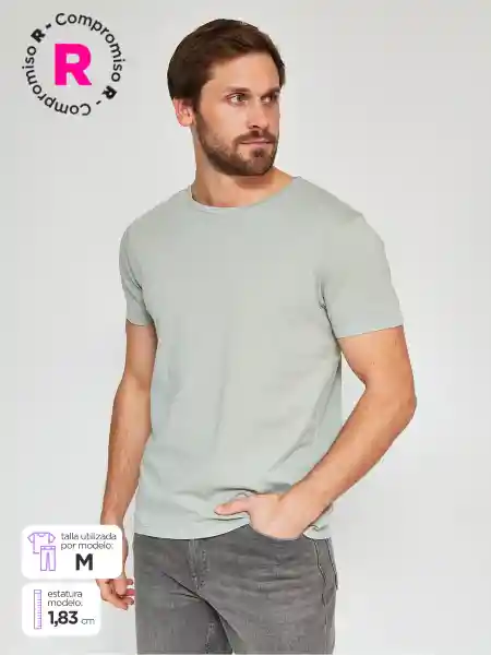 Barbados Polera Manga Corta Casper Verde M SS25 BB2