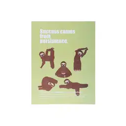 Miniso Cuaderno Forrado Yoga School Perezoso 26.7 x 20.3 cm