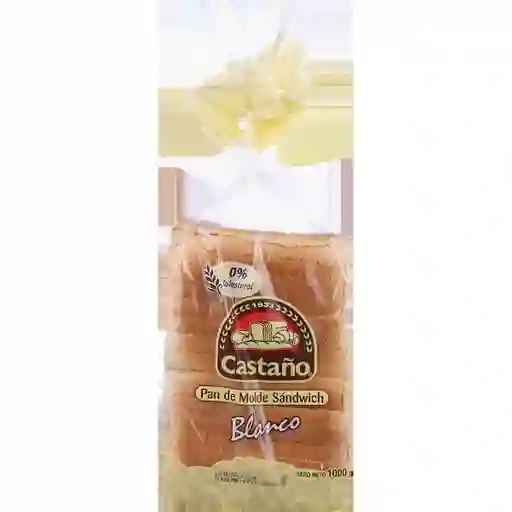Castaño Pan Molde Sandwich Blanco