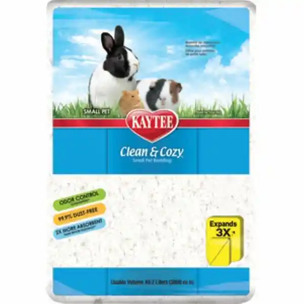 Kaytee Sustrato Papel Clean & Cozy Pequeña Mascota Blanco