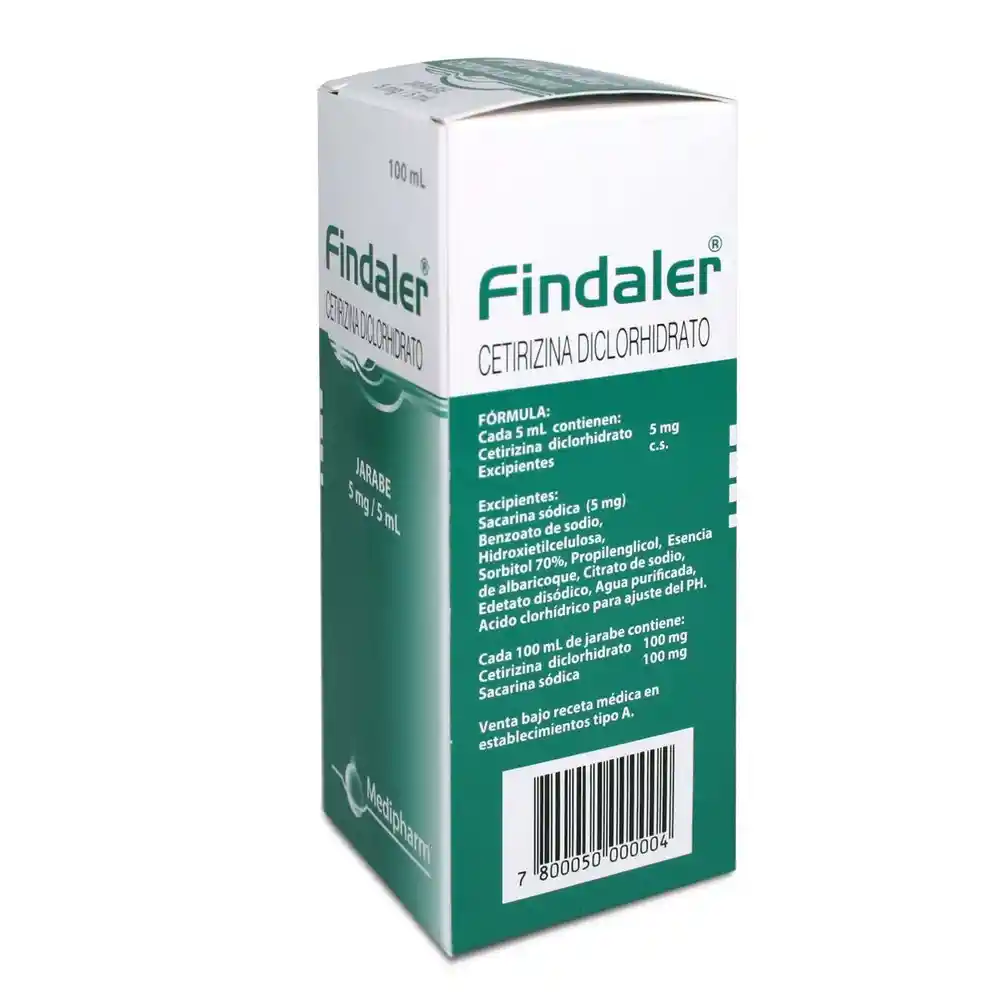 Findaler: Principio Activo: Cetirizina