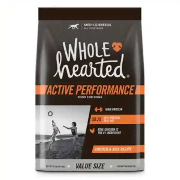 Wholehearted Alimento Perro Active Performance Pollo y Arroz