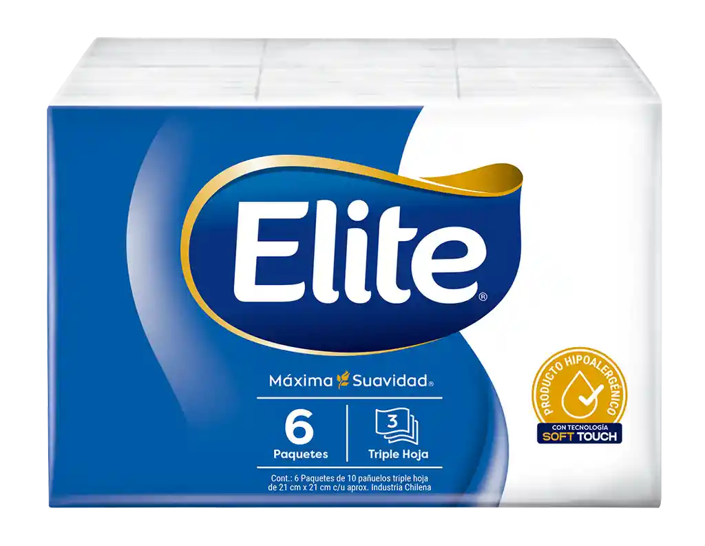 Elite Pañuelos Triple Hoja con Aloe Vera