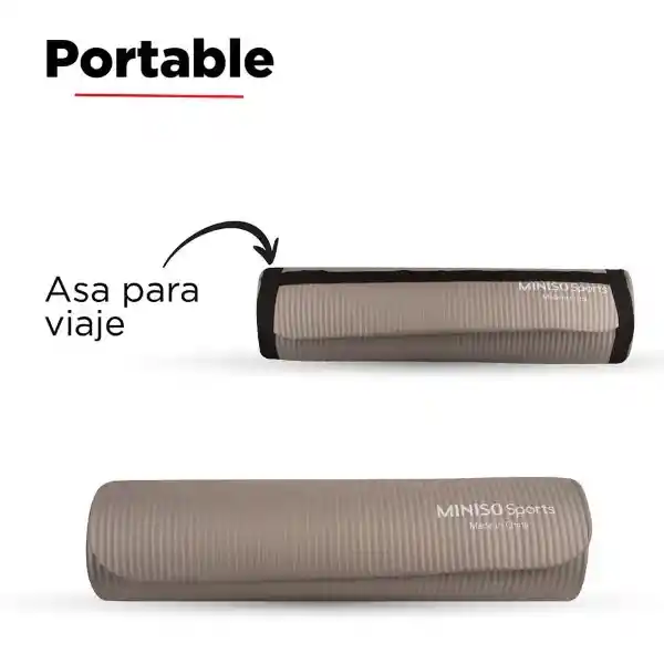 Mat de Yoga Gris 10 mm Miniso