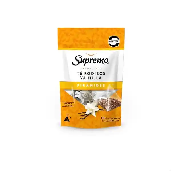 Supremo té Tipo Piramid Rooibos Vainilla