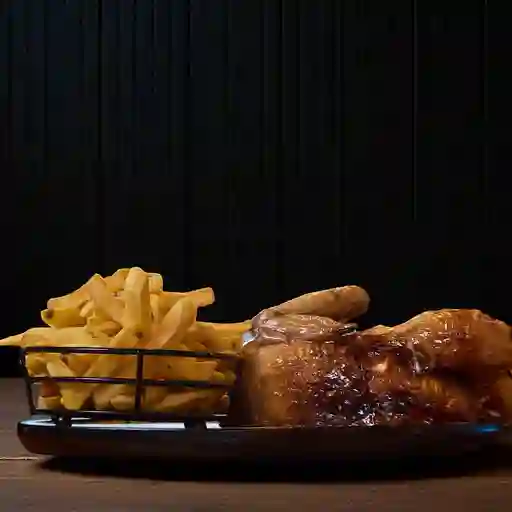 Promo 5 - 1/2 pollo + 1/2 kg papas frita
