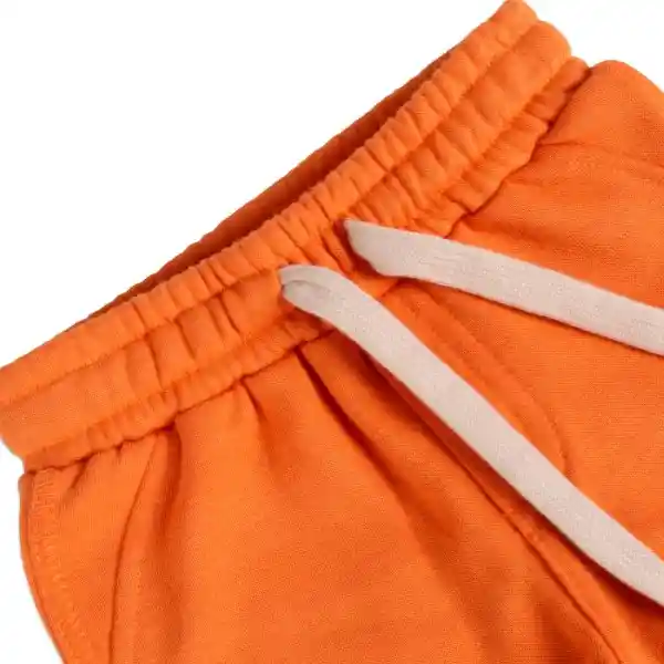 Bermuda Franela Bebé Niño Naranja Pillín Talla 4 A