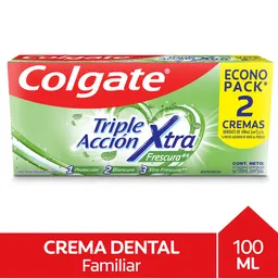 Pasta Dental Colgate Triple Acción 100 mL x 2 Und