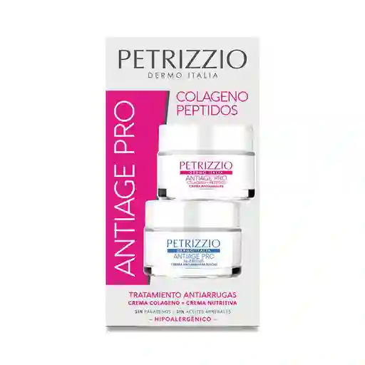 Petrizzio Estuche de Cremas Antiage Pro Colágeno Péptidos
