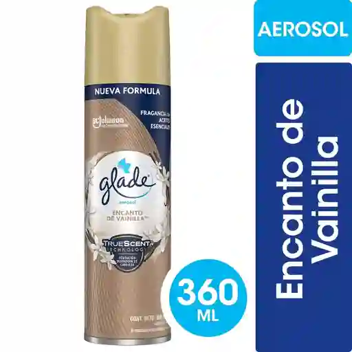 Glade Desodorante Ambiental Aroma a Encanto de Vainilla en Aerosol