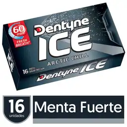 Dentyne Chicle sin Azúcar Sabor Menta Fuerte 