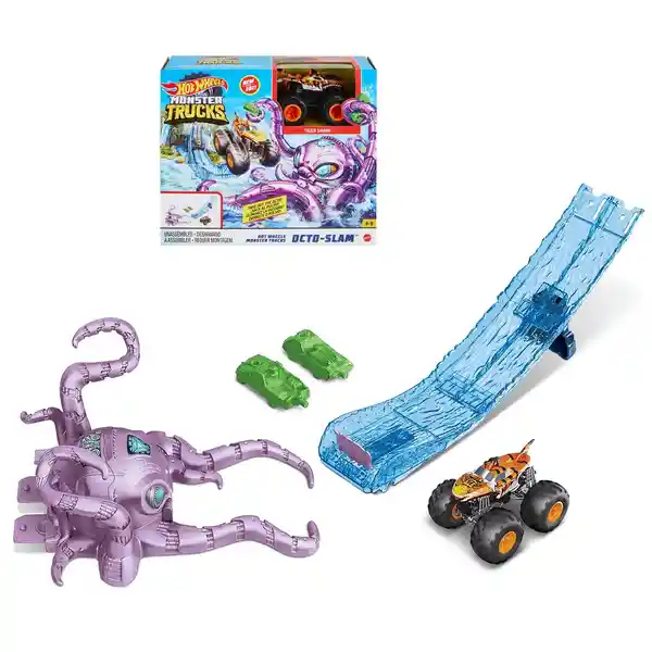 Hot Wheels Juguete Monster Trucks de Aventuras Tiger Shark