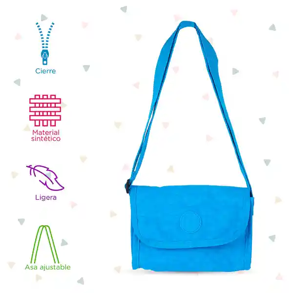 Billetera Crossbody Fruity Fairy Pure Colored Azul Miniso