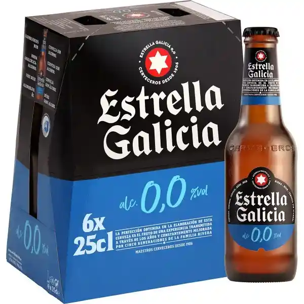 Estrella Galicia Pack Cerveza Pilsen Sin Alcohol