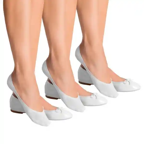 Pack Calcetines Invisible Ballerinas Blanco Talla 101 Caffarena