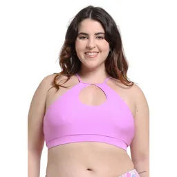 Peto Deportivo Halter Lila Talla L Samia
