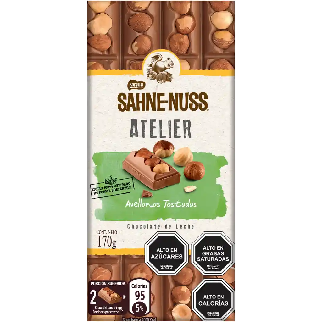 Sahne-Nuss Chocolate LAtelier Milk Hazelnut 170G