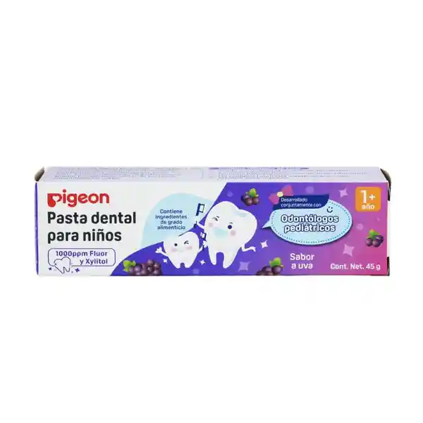 Pigeon Pasta Dental Para Niños Sabor Uva