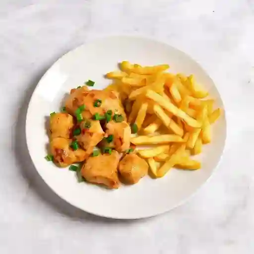 Pollo Mongoliano Con Papas