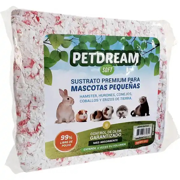 Petdream Sustrato Para Mascota Papel Soft Rosado