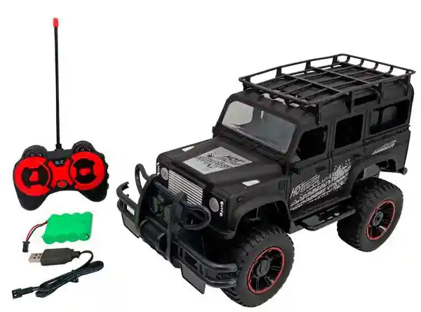 Ultra Toy Camioneta Radiocontrolada Con Luces Negro