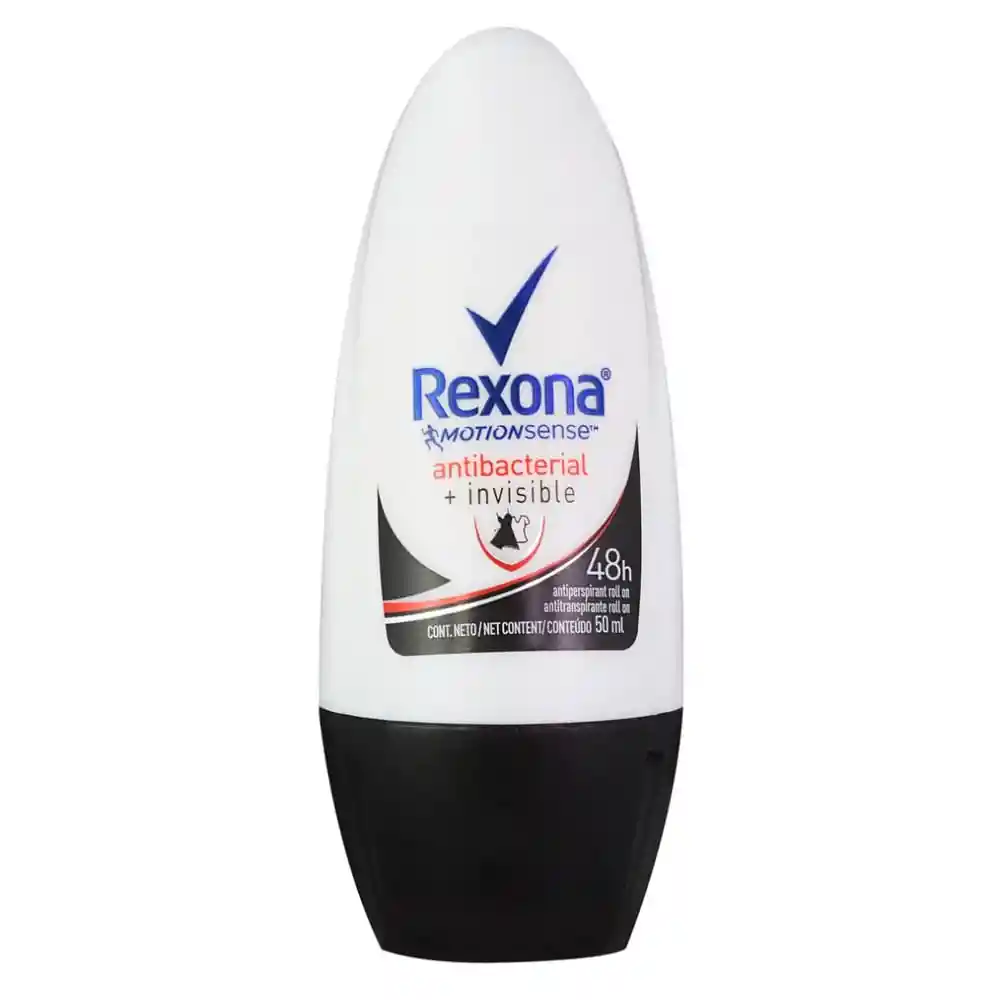 Rexona Antitranspirante Antibacterial E Invisible Roll On