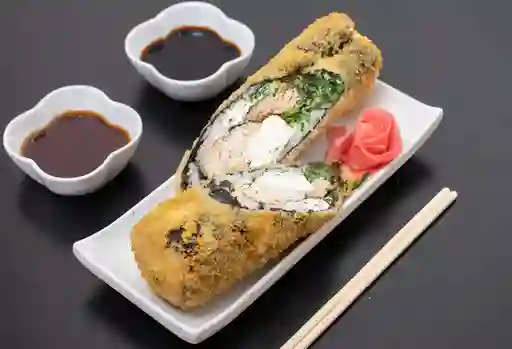 Handroll panko de pollo
