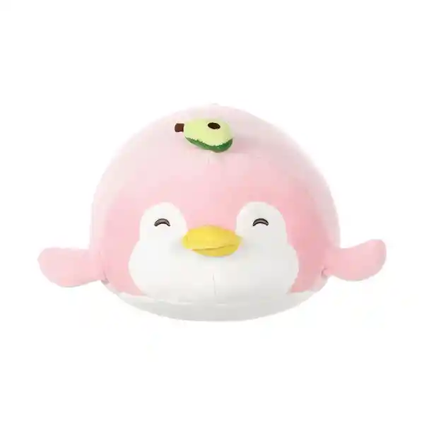 Miniso Peluche Pingüino Con Aguacate Rosa 28.3 x 26.2 x 14.5 cm