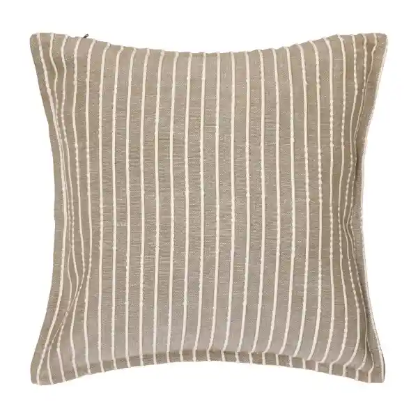 Funda de Cojín Algodón Hilado Líneas 45 x 45 cm Casaideas