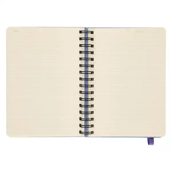 Libreta Forrada Con PU 120 Hojas Con Líneas Azul Casaideas