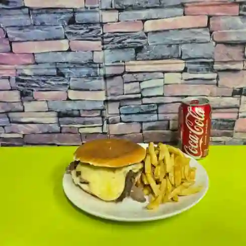Combo 2, 1 Churrasco Luco+papas Fritas+b