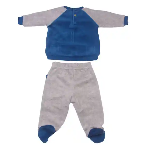 Conjunto Plush Bebe Niño Gris claro Pillin 6 M