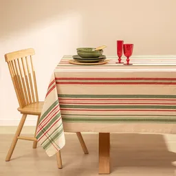 Mantel de Navidad Algodón y Lino 150 x 250 cm Casaideas