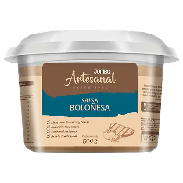 Jumbo Artesanal Salsa Boloñesa