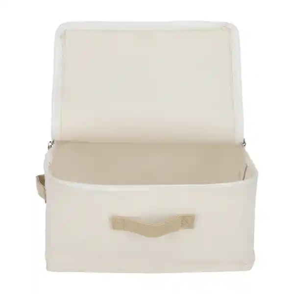 Caja Organizadora de Tela Con Cierre 35 x 35 x 16 cm
