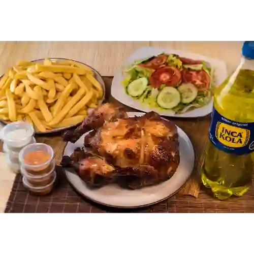 Pollo a la Brasa + Inca Kola 1.5 Lt