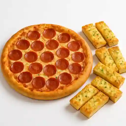 Pizza Nicanor Parra + Pan de Ajo y Queso X10