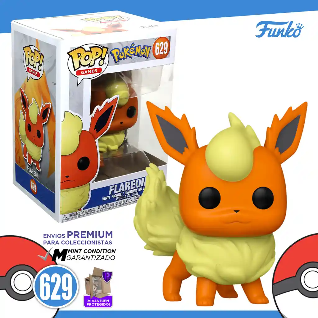 Funko Pop! Figura de Colección Games Pokémon Flareon