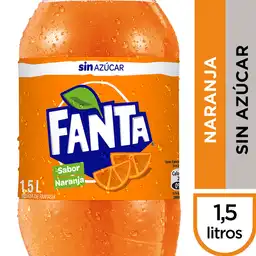 Fanta Bebida Gaseosa Sin Azúcar Naranja