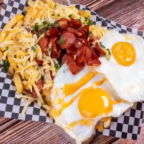 Papas Fritas Bastón con Chorizo Gigantes