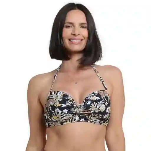 Bikini Sostén Con Copa Blanda C-d Amarillo Talla 44 Samia