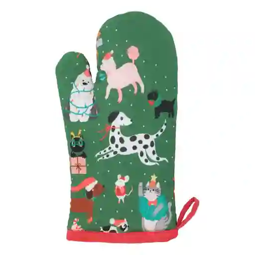 Mitón Con Estampado Navideño 18 x 30 cm Casaideas