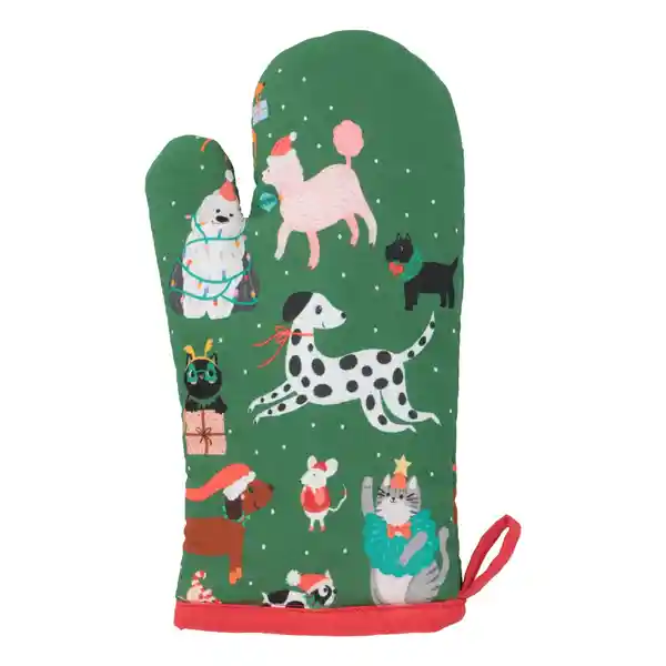 Mitón Con Estampado Navideño 18 x 30 cm Casaideas