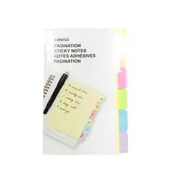 Miniso Nota Adhesiva Tipo Cuaderno Con Colores