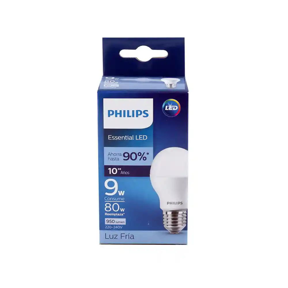 Ampolleta Ess Ledbulb 9w E27 P Luz Fria