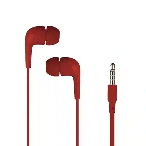 Miniso Audífonos de Cable Rojo Mod Hf233