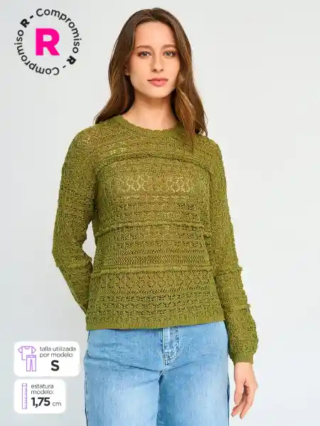 Tatienne Súeter hi Cobi D Ttn Color Pistacho S S25