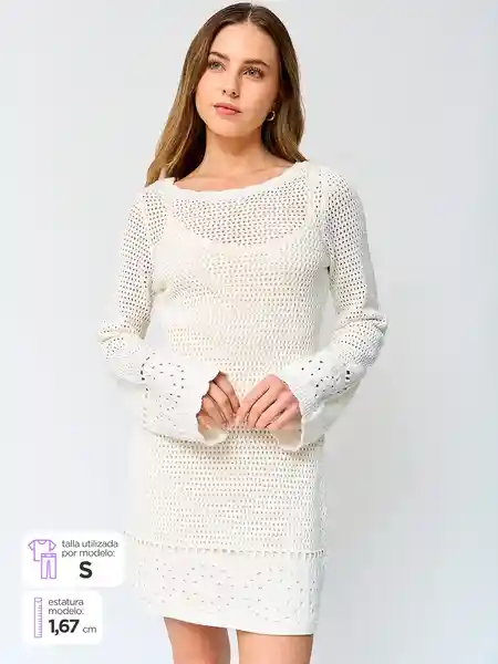 Index Vestido Corto Eplaya Nn P6 S25 Crudo XS