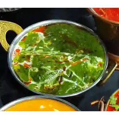 Palak Paneer, Papa ó Champiñón con Arroz